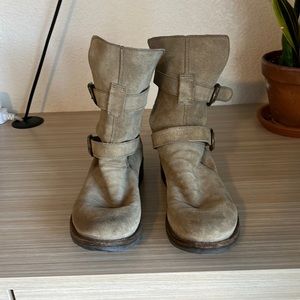 Fiorentini + Baker Eternity Suede Two Buckle Boots